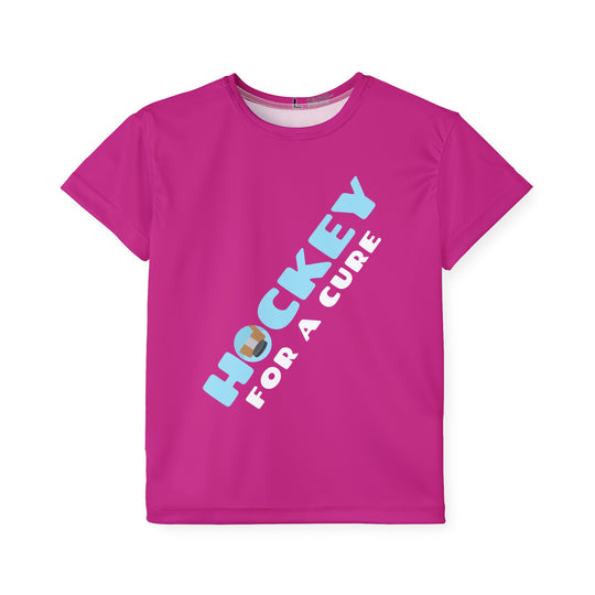 "Hockey For A Cure" - Kids Sports T-Shirt