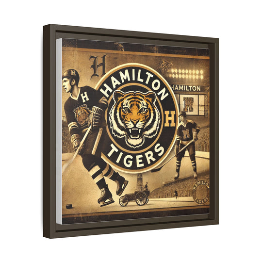 "Vintage Hamilton Tigers"  - Matte Canvas, Framed