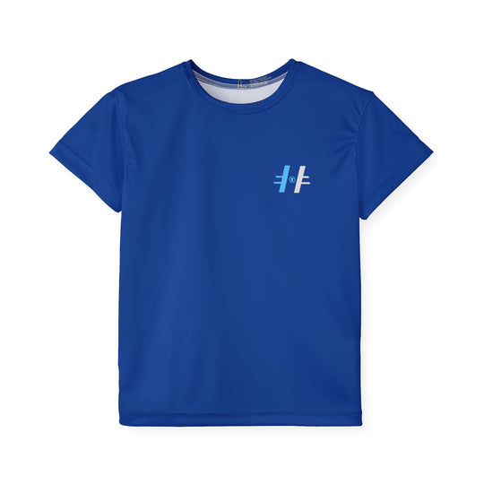 "Hockey MN Polo Emblem" - Kids Sports T-Shirt