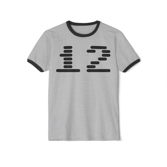 "Ringer #12" - Cotton Ringer T-Shirt