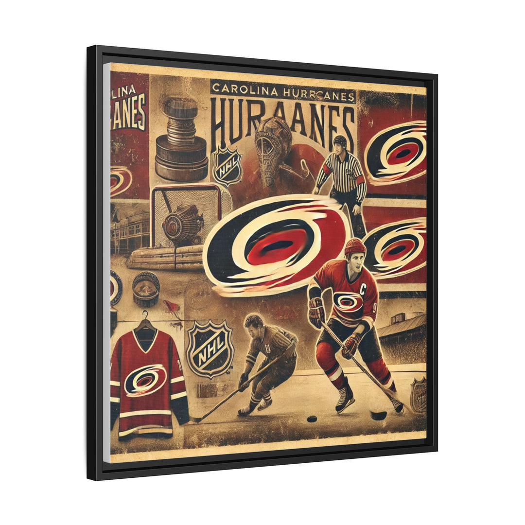 "Vintage Carolina Hurricanes"  - Matte Canvas, Framed