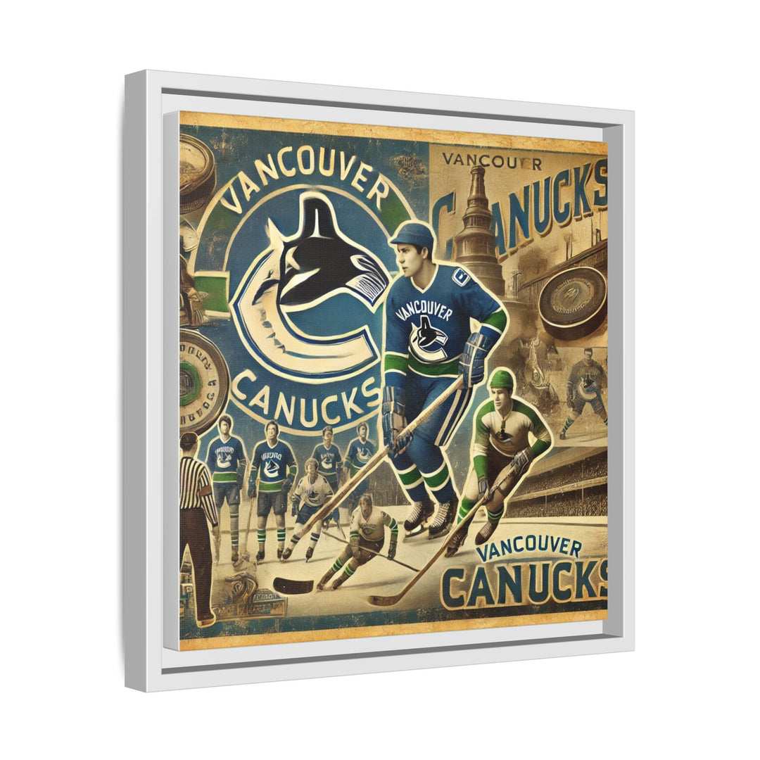 "Vintage Vancouver Canucks"  - Matte Canvas, Framed