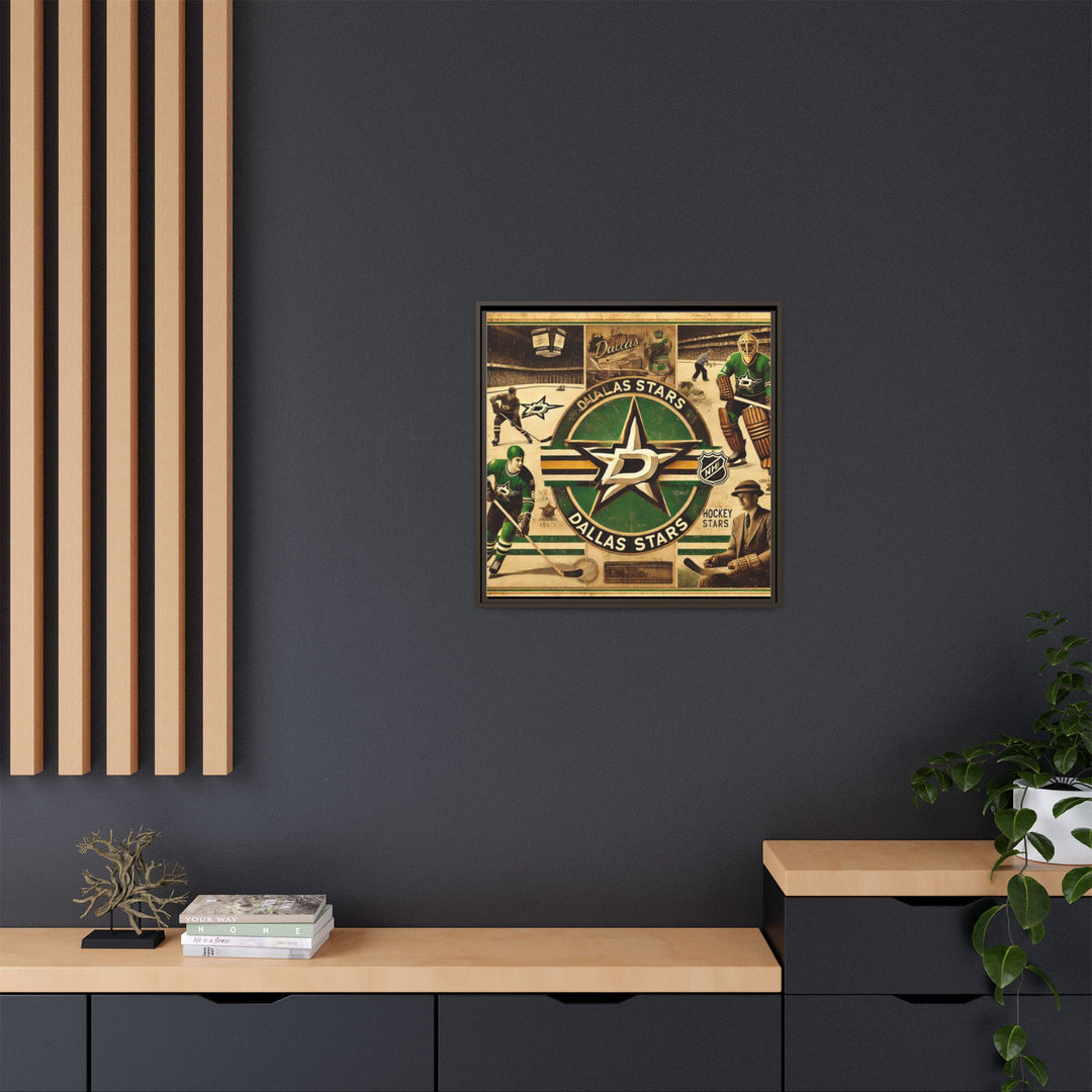 "Vintage Dallas Stars"  - Matte Canvas, Framed