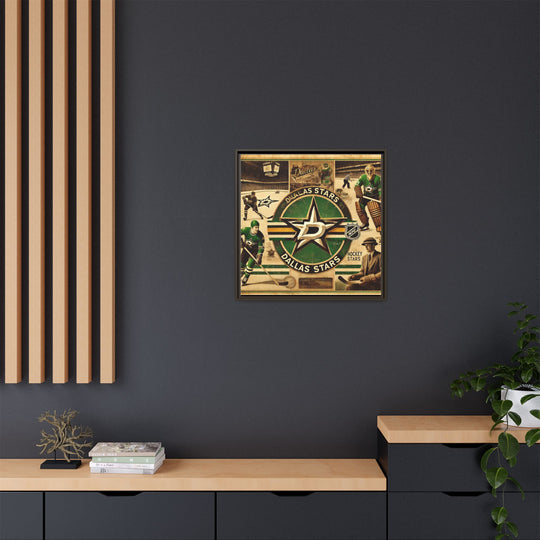"Vintage Dallas Stars"  - Matte Canvas, Framed