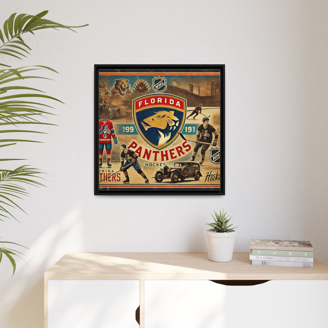 "Florida Panthers"  - Matte Canvas, Framed