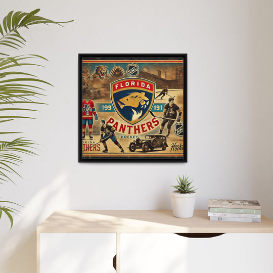 "Florida Panthers"  - Matte Canvas, Framed