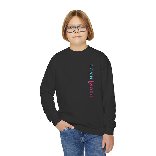 "PuckMade - Rink Flamingo" - Youth Sweatshirt