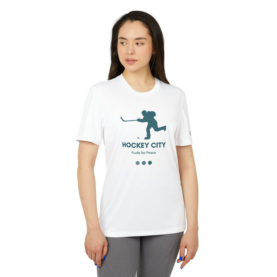 "Pucks For Peace" - adidas Sport T-shirt