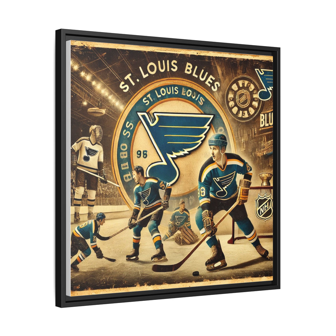 "Vintage St. Louis Blues"  - Matte Canvas, Framed
