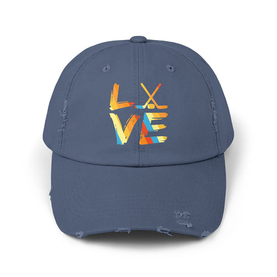 "Colorful Love" Distressed Cap