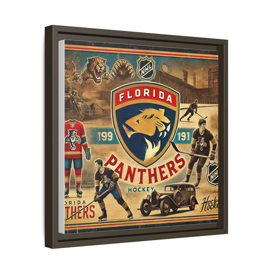 "Florida Panthers"  - Matte Canvas, Framed