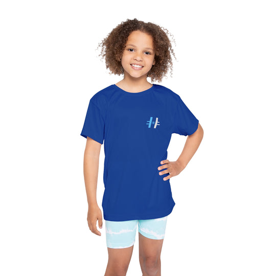 "Hockey MN Polo Emblem" - Kids Sports T-Shirt