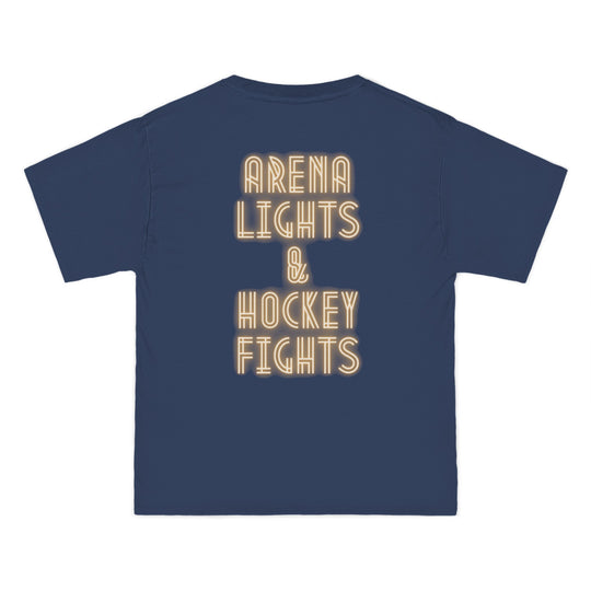 "Arena Lights, Hockey Fights" -  Beefy-T® T-Shirt