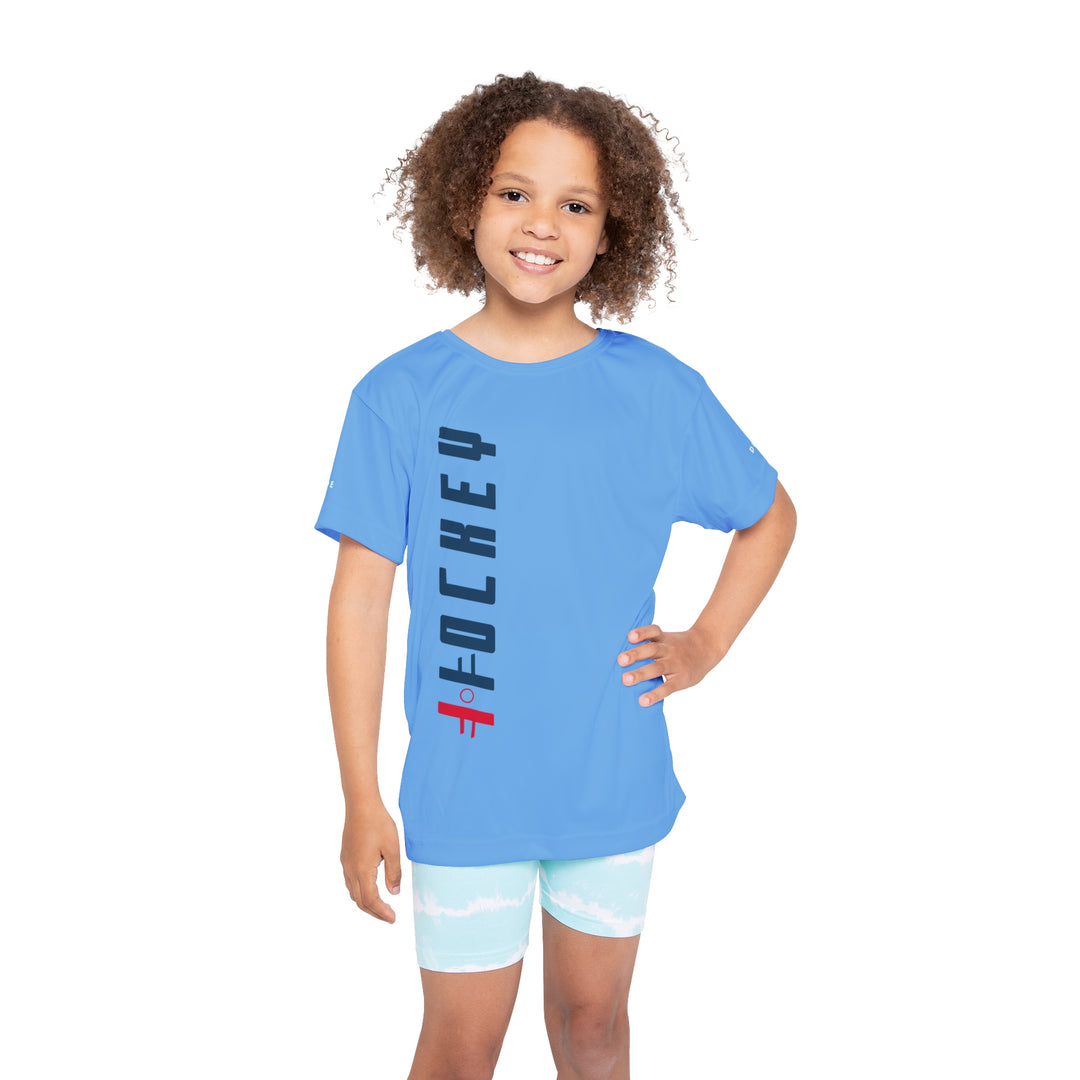 "Hockey Vertical" - Kids Sports T-Shirt