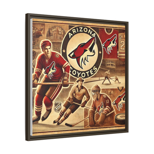 "Vintage Arizona Coyotes"  - Matte Canvas, Framed