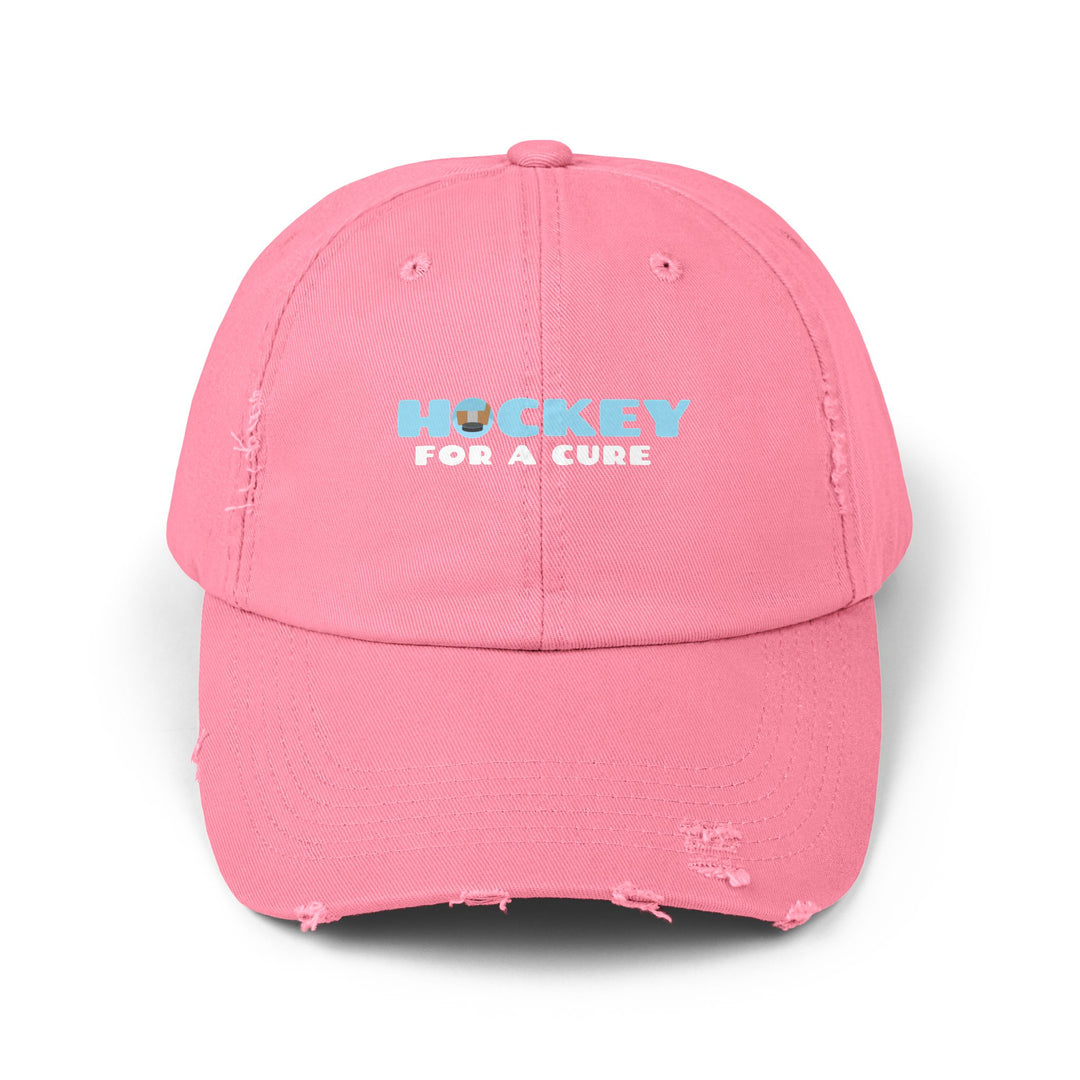 "Hockey For A Cure" -  Distressed Cap