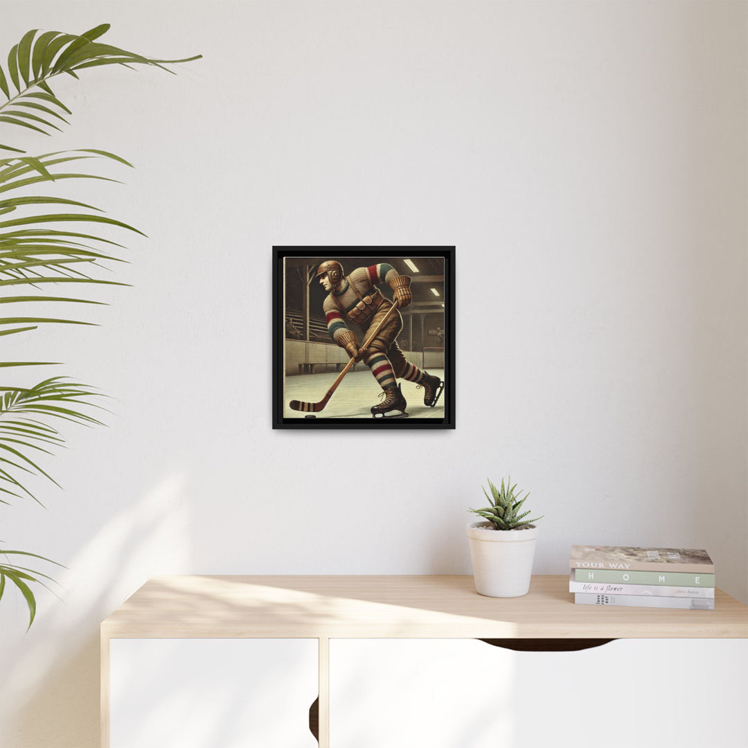 Vintage Player"  - Matte Canvas, Framed