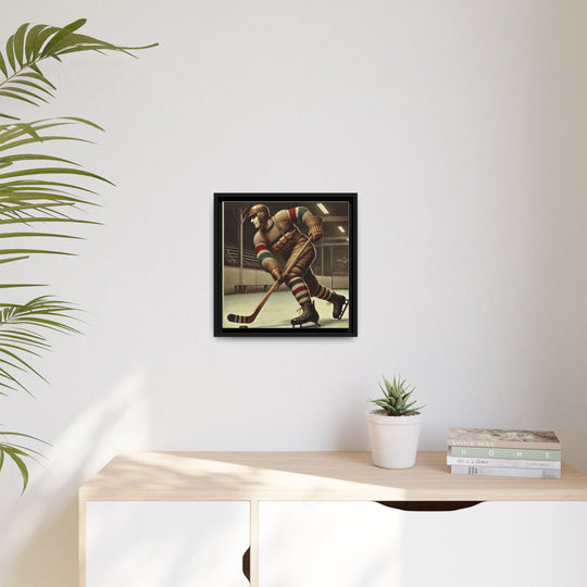 Vintage Player"  - Matte Canvas, Framed