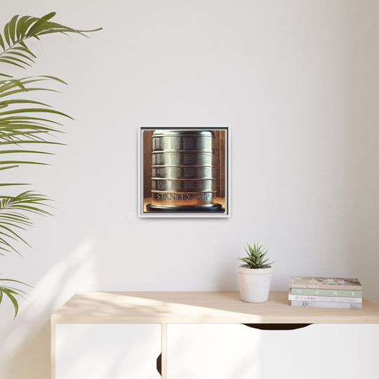 "Vintage Cup"  - Matte Canvas, Framed