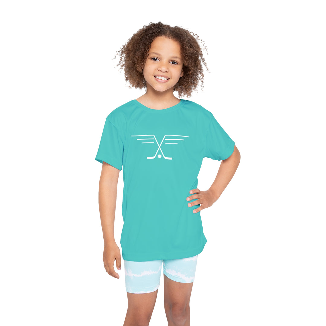 "Hockey Stick Wings" - Kids Sports T-Shirt