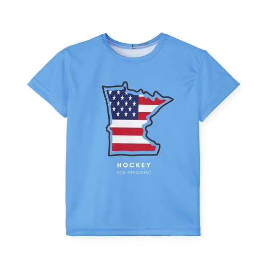 "Hockey For President" - Kids Sports T-Shirt