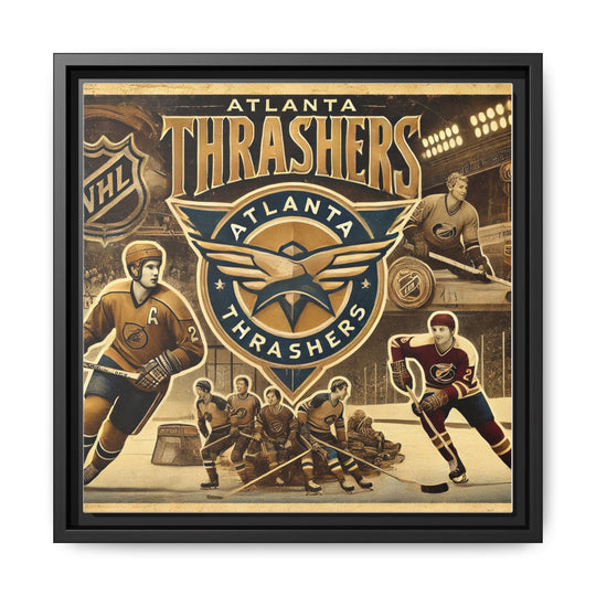 "Vintage Atlanta Thrashers"  - Matte Canvas, Framed