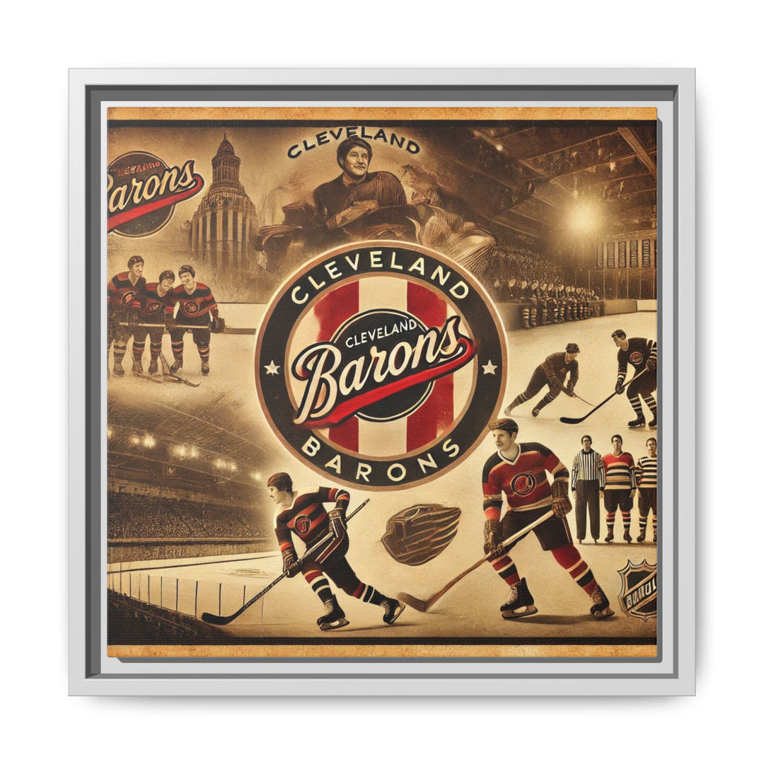 "Vintage Cleveland Barons"  - Matte Canvas, Framed