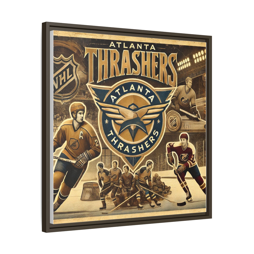 "Vintage Atlanta Thrashers"  - Matte Canvas, Framed