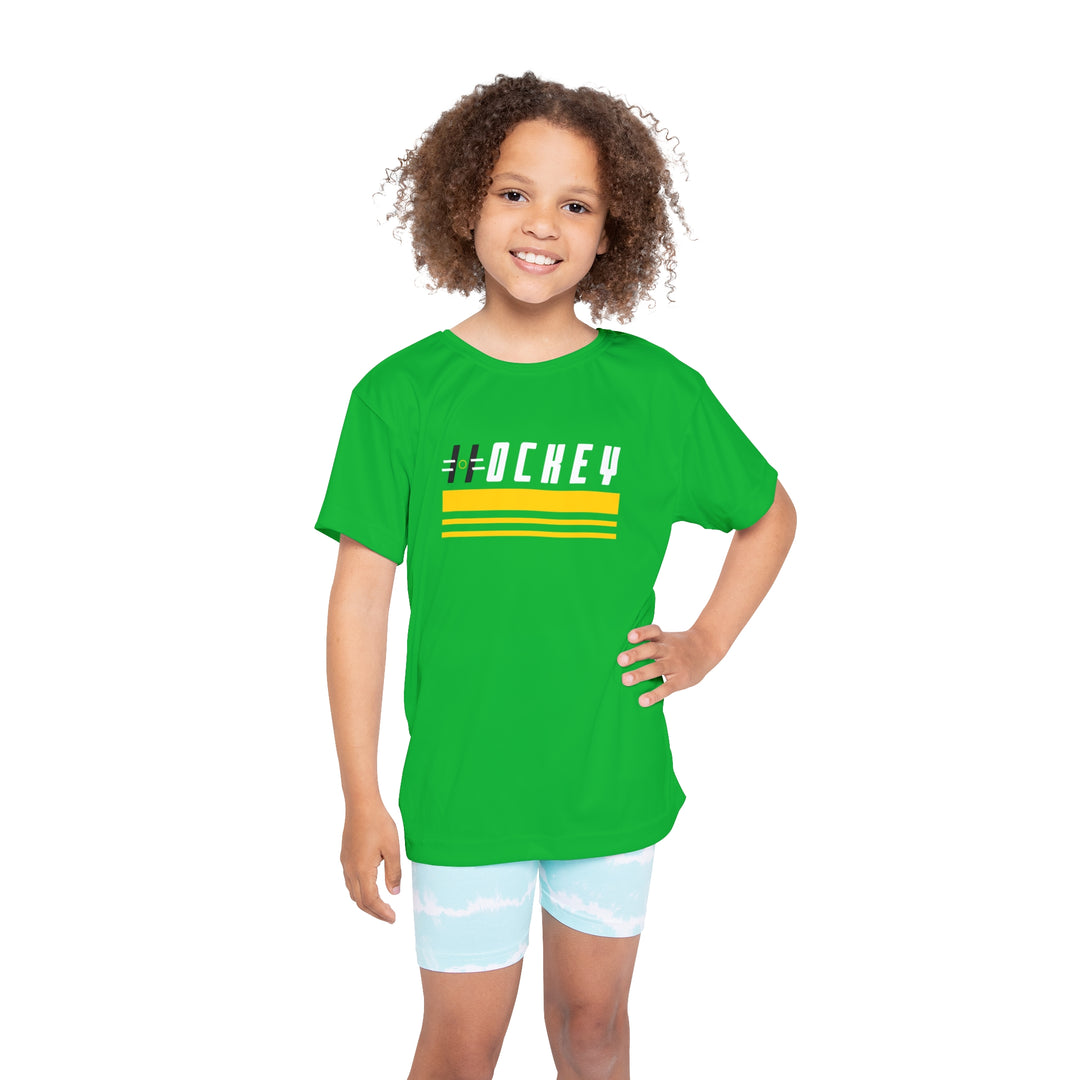 "Stars Hockey Stripes" - Kids Sports T-Shirt