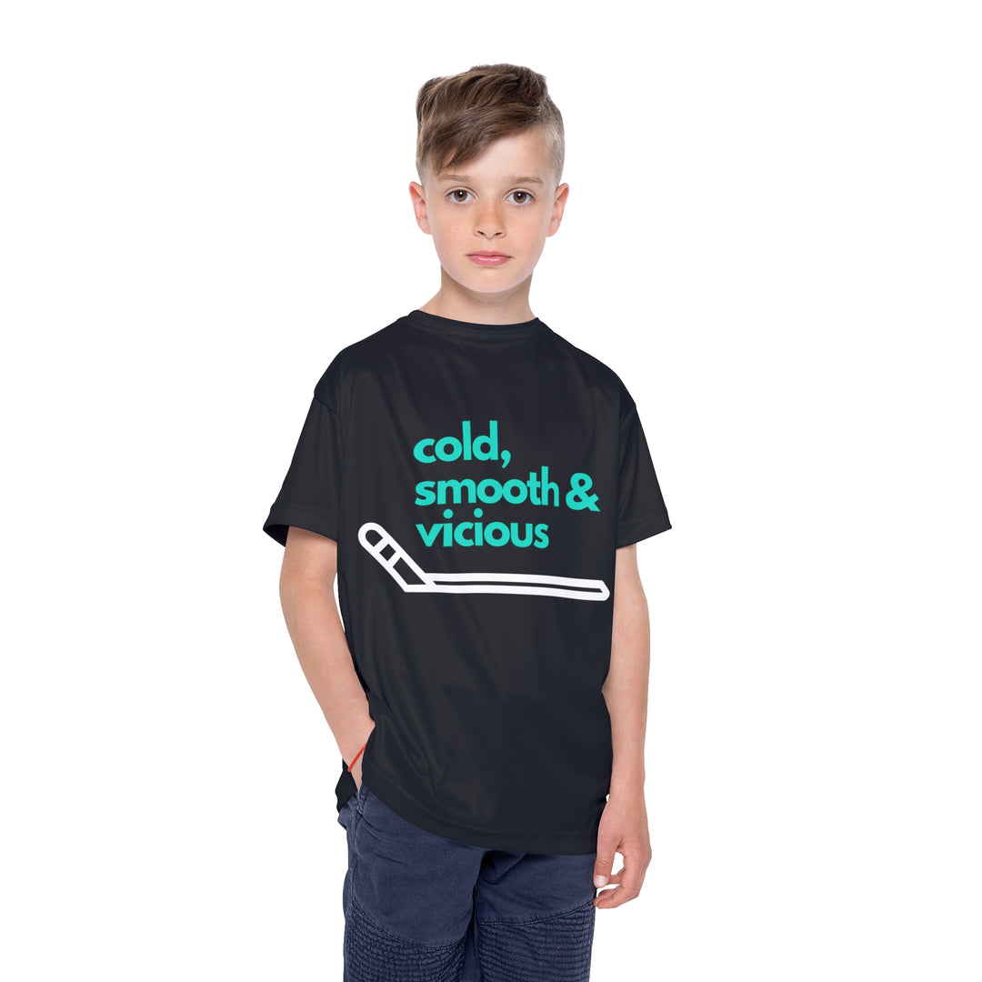 "Cold, Smooth & Vicious" - Kids Sports T-Shirt