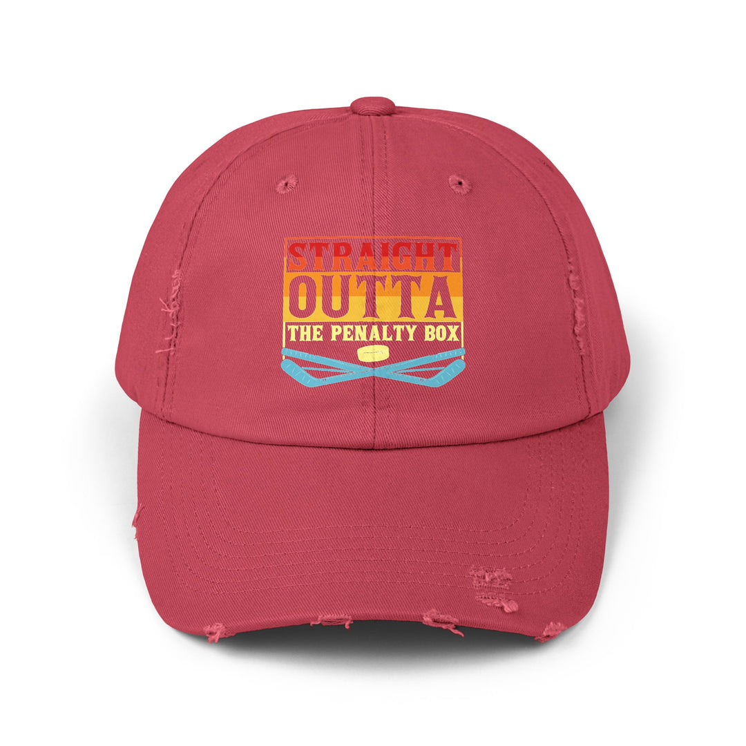 "Straight Out Of The Penalty Box" -  Distressed Cap