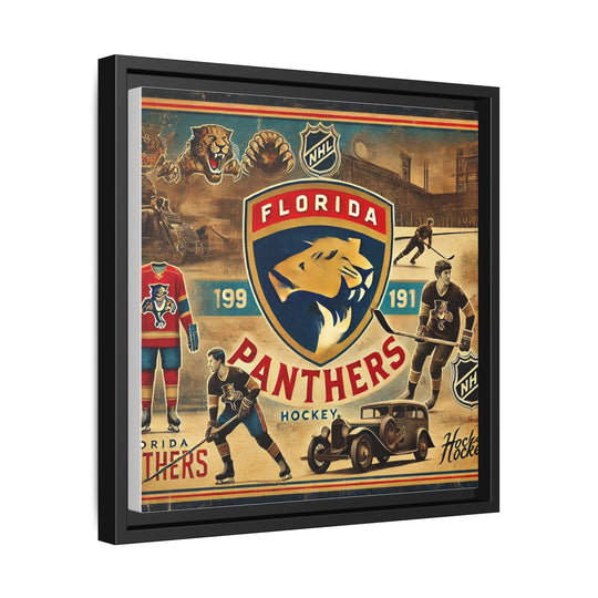 "Florida Panthers"  - Matte Canvas, Framed