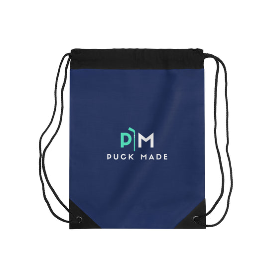 PuckMade - Navy Drawstring Bag