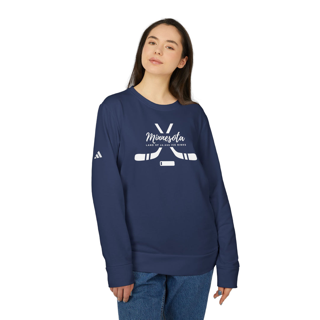 "Land Of 10,000 Ice Rinks" - adidas® Sweatshirt