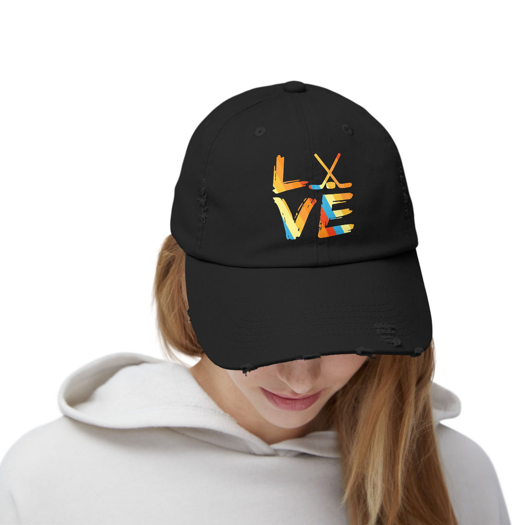 "Colorful Love" Distressed Cap