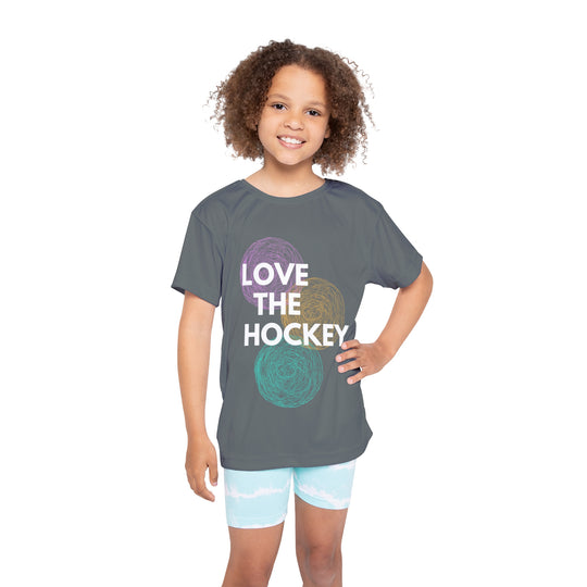 "Love The Hockey" - Kids Sports T-Shirt