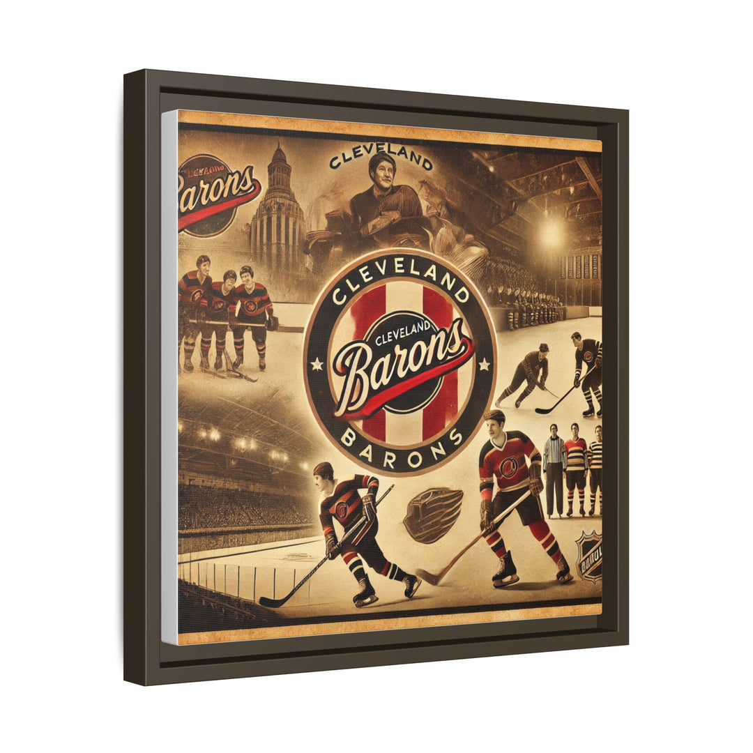 "Vintage Cleveland Barons"  - Matte Canvas, Framed