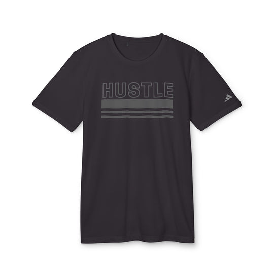 "Hustle" - adidas Sport T-shirt