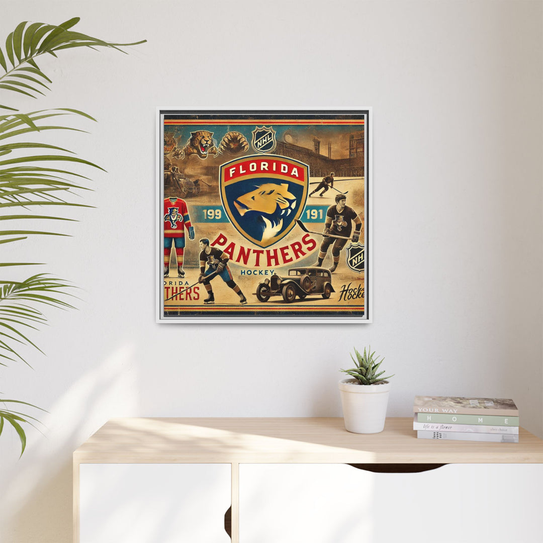 "Florida Panthers"  - Matte Canvas, Framed