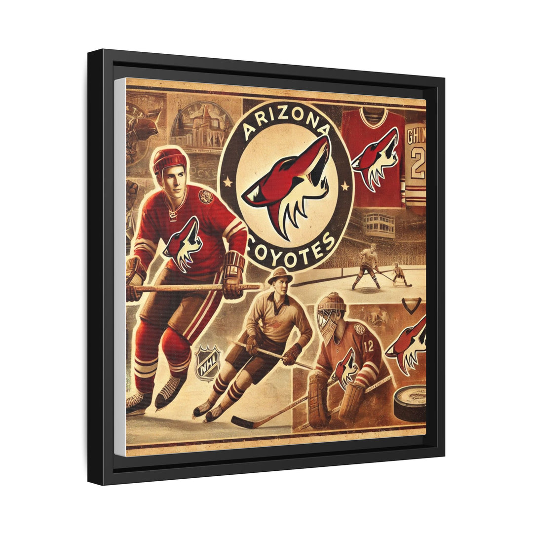 "Vintage Arizona Coyotes"  - Matte Canvas, Framed