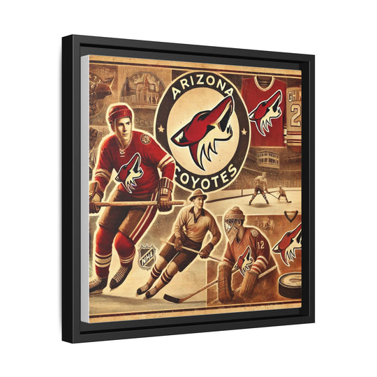 "Vintage Arizona Coyotes"  - Matte Canvas, Framed