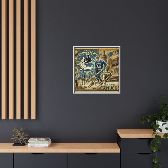 "Vintage Vancouver Canucks"  - Matte Canvas, Framed