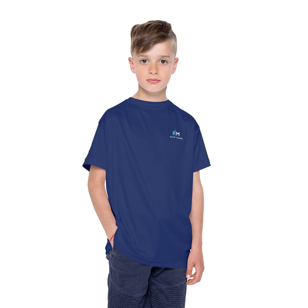 "PuckMade Navy" - Kids Sports T-Shirt