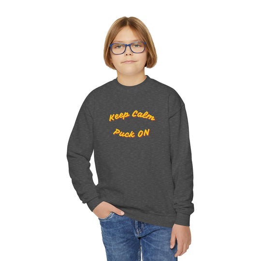 "Keep Calm, Puck On" - Youth Sweatshirt