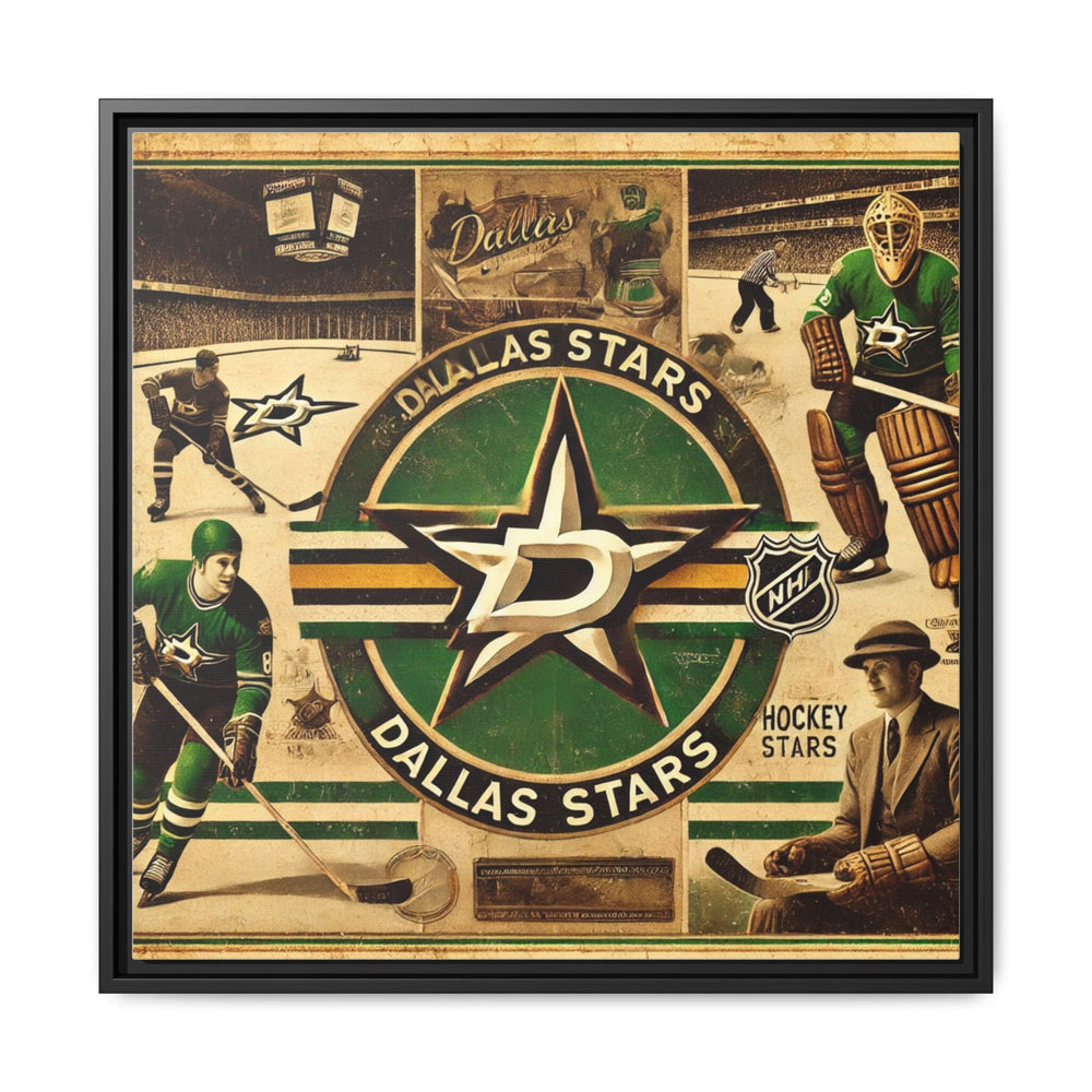 "Vintage Dallas Stars"  - Matte Canvas, Framed