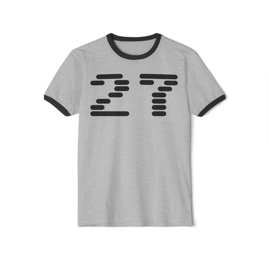 "Ringer #27" - Cotton Ringer T-Shirt