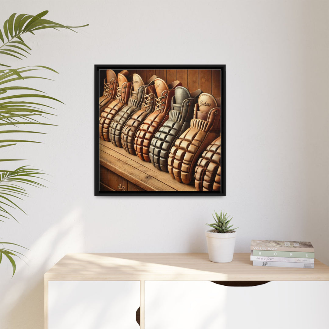 "Vintage Gloves"  - Matte Canvas, Framed