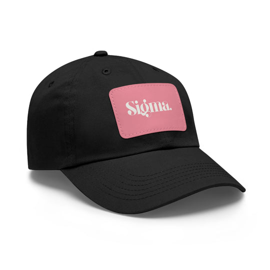 "Bold Sigma" - Leather Patch Cap