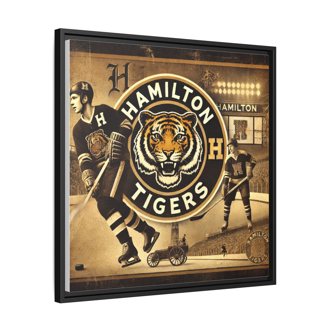 "Vintage Hamilton Tigers"  - Matte Canvas, Framed