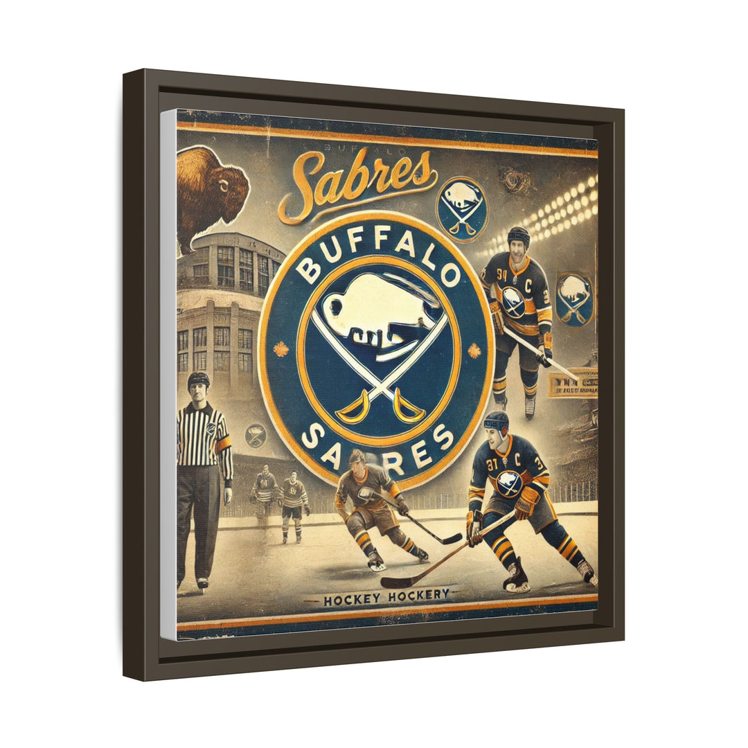 "Vintage Buffalo Sabres"  - Matte Canvas, Framed